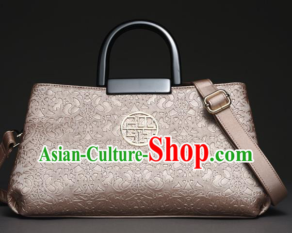 Traditional Handmade Asian Chinese Element Knurling Clutch Bags National Pink Handbag for Women
