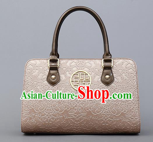 Traditional Handmade Asian Chinese Element Knurling Clutch Bags Shoulder Bag National Pink Handbag for Women