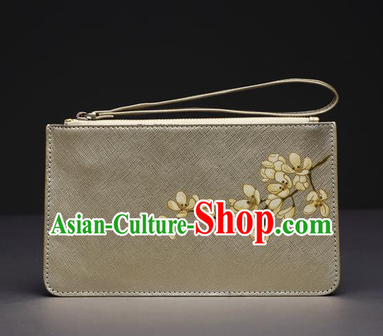 Traditional Handmade Asian Chinese Element Printing Wallet National Handbag Purse for Women