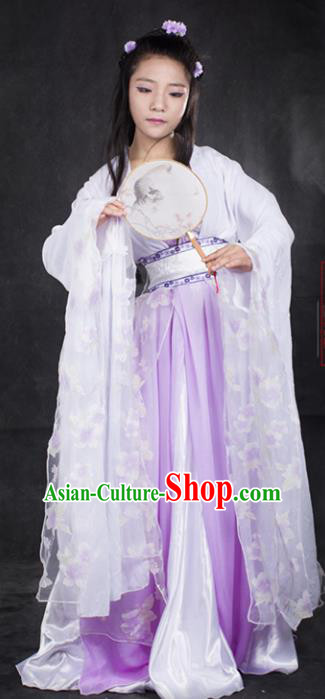 Chinese Ancient Cosplay Tang Dynasty Princess Embroidery Pink Dress, Chinese Traditional Hanfu Clothing Chinese Fairy Costume for Women