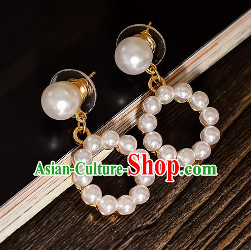 Top Grade Handmade Chinese Classical Jewelry Accessories Princess Wedding Earrings Bride Pearls Tassel Eardrop for Women