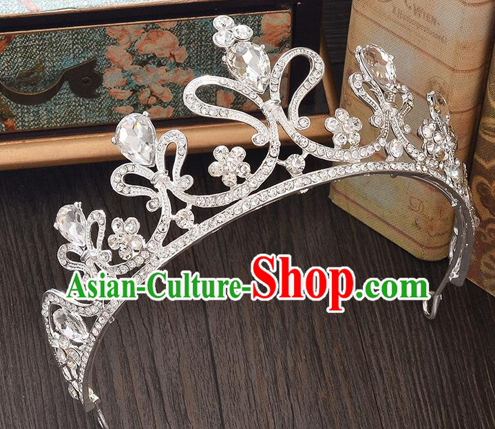 Top Grade Handmade Hair Accessories Baroque Style Wedding Crystal Royal Crown, Bride Princess Hair Kether Jewellery Imperial Crown for Women