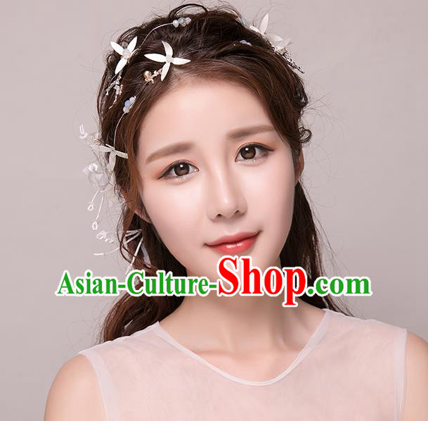 Top Grade Handmade Chinese Classical Hair Accessories Princess Wedding Hair Clasp Headband Bride Headwear for Women