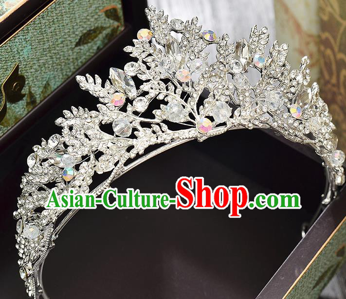 Top Grade Handmade Hair Accessories Baroque Style Wedding Full Dress Princess Crystal Royal Crown, Bride Hair Kether Jewellery Imperial Crown for Women