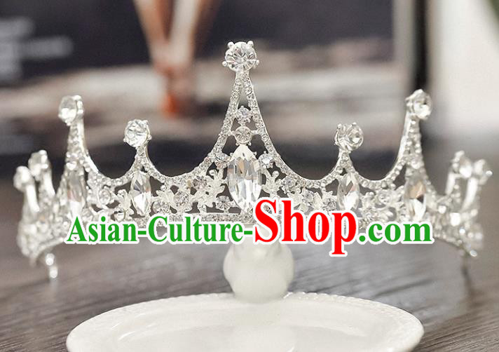 Top Grade Handmade Hair Accessories Baroque Luxury Crystal Royal Crown, Bride Wedding Hair Kether Jewellery Princess Imperial Crown for Women