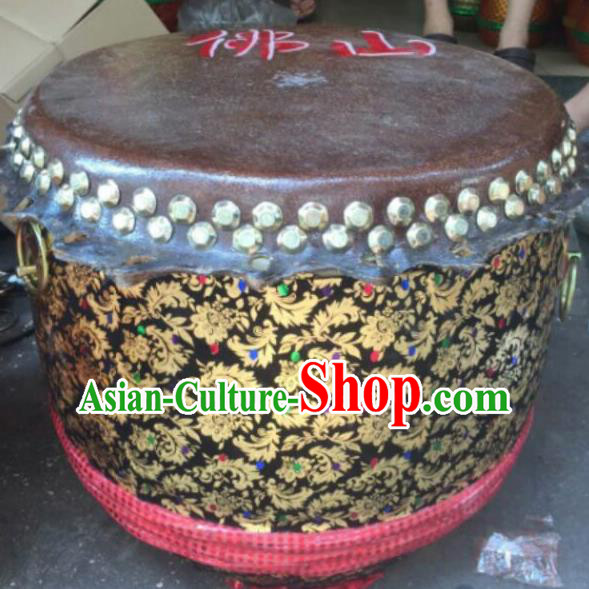 Dragon Dance Lion Dance Black Drum Cowhide Drum Cart Musical Instrument Tupan Complete Set