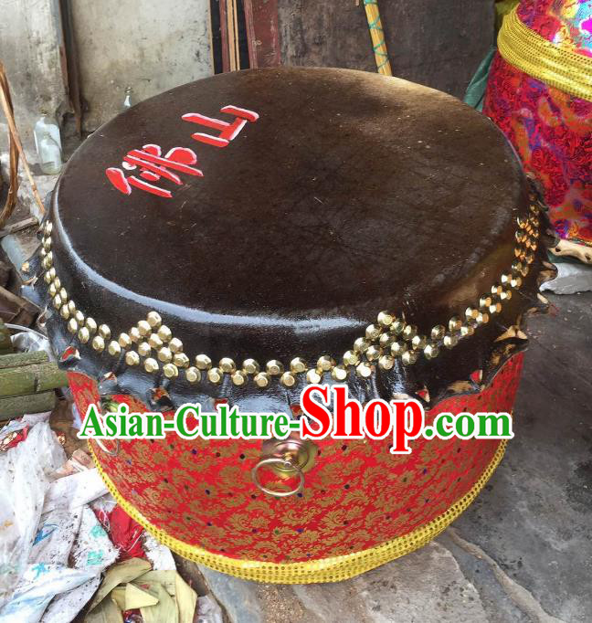 Dragon Dance Lion Dance Red Drum Cowhide Drum Cart Musical Instrument Tupan Complete Set