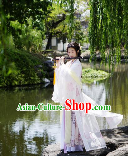 Traditional Chinese Ming Dynasty Imperial Princess Costume Blouse and Skirt, China Ancient Hanfu Dress Young Lady Embroidery Clothing for Women