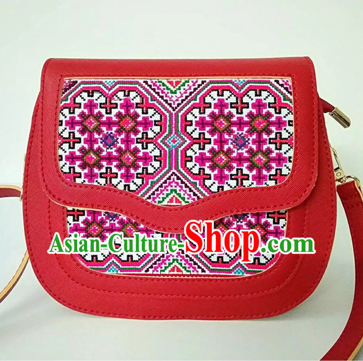 Traditional Handmade Hmong Women Hmoob Minority Bags Miao Ethnic Bag Handbag