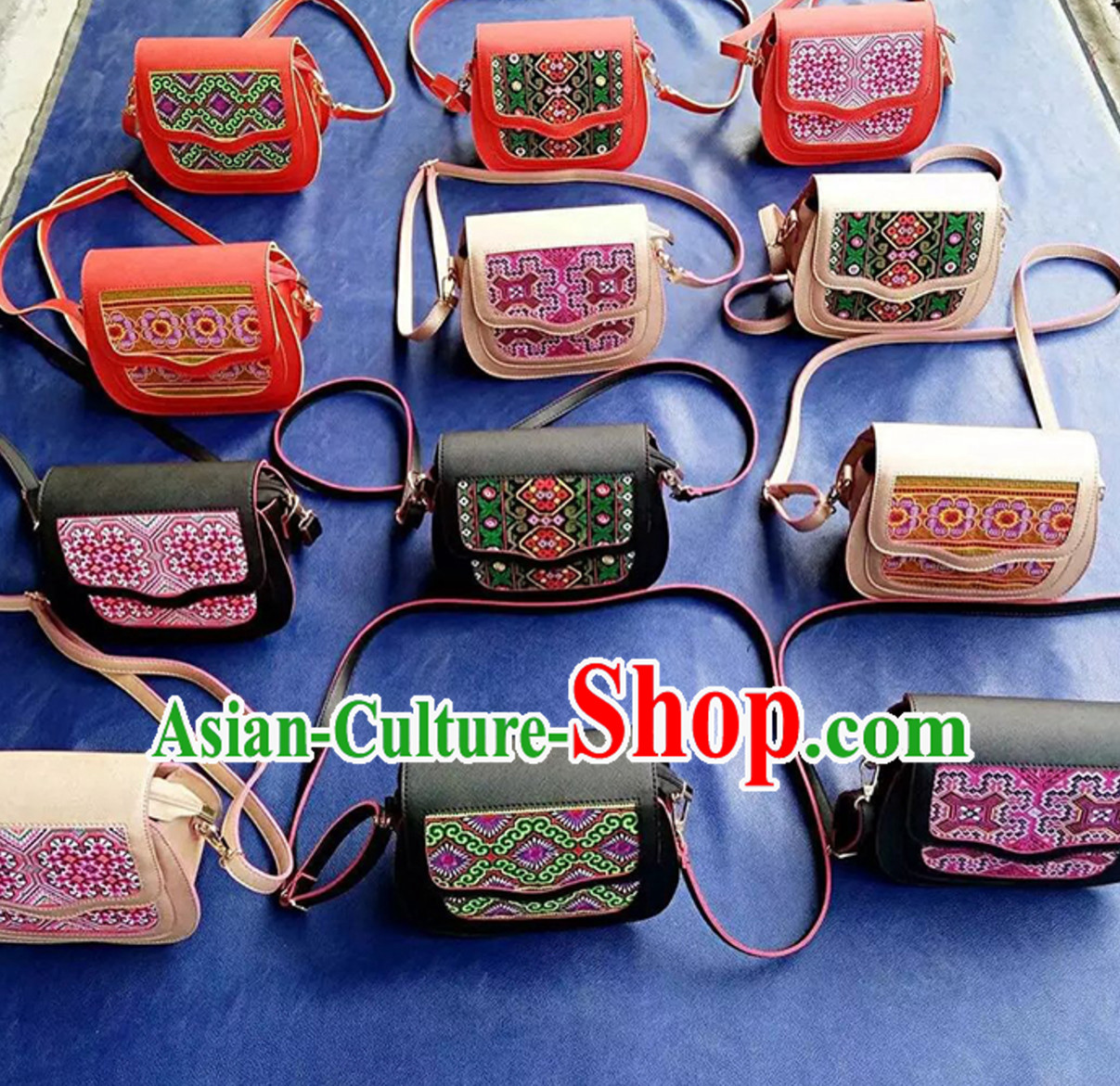 Traditional Handmade Hmong Women Hmoob Minority Bags Miao Ethnic Bag Handbag