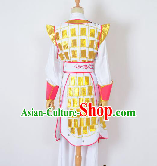 Traditional Chinese Professional Peking Opera Blues Costume, China Beijing Opera Shaoxing Opera Swordplay Female Warrior Uniform