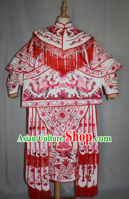 Traditional Beijing Opera Swordplay Embroidered Costume Female General Dress, Ancient Chinese Peking Opera Blues Embroidery Clothing