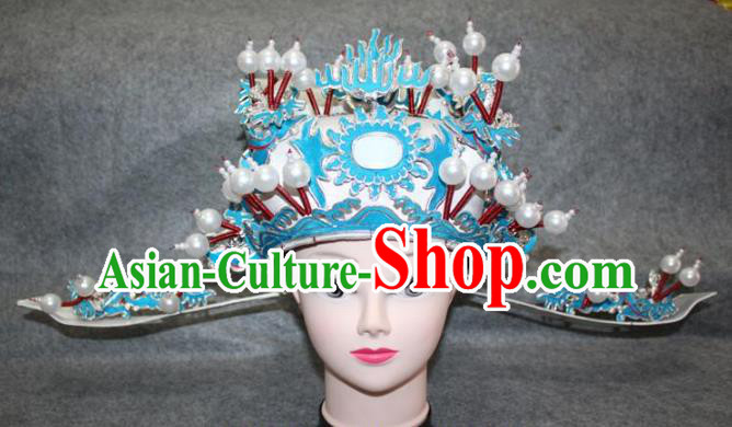Traditional Handmade Chinese Ancient Classical Hair Accessories Peking Opera Niche Hat, China Beijing Opera Lang Scholar Headwear