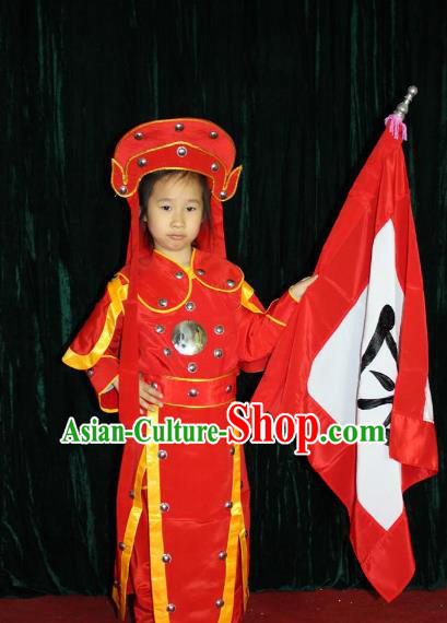 Traditional Beijing Opera Swordplay Embroidered Costume Female General Red Dress, Ancient Chinese Peking Opera Blues Embroidery Clothing