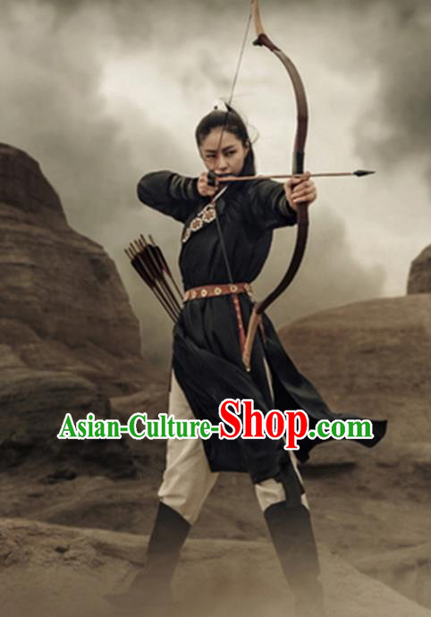 Traditional Chinese Ancient Female Swordswoman Costume, Chinese Ming Dynasty Kawaler Hanfu Chivalrous Women Clothing