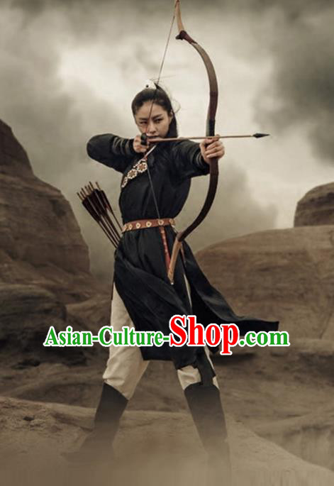 Traditional Chinese Ancient Ming Dynasty Young Lady Swordswoman Dress Clothing