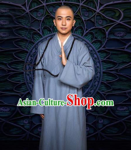 Traditional Chinese Ancient Monk Costume, Chinese Tang Dynasty Monk Robes Frock for Men