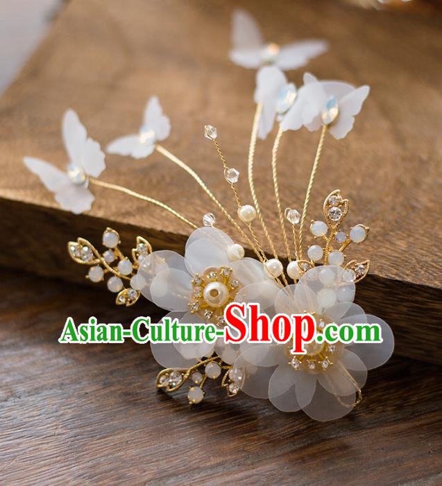 Top Grade Handmade Classical Hair Accessories Baroque Style Princess Flowers Hair Stick Headwear for Women