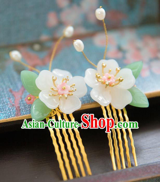 Chinese Handmade Classical Hair Accessories Hanfu Hair Comb, China Xiuhe Suit Hairpins Wedding Headwear for Women