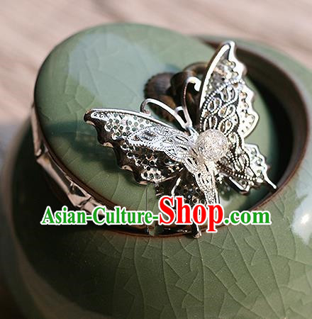 Chinese Handmade Classical Accessories Tassel Butterfly Brooch, China Hanfu Breastpin for Women