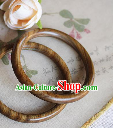Chinese Handmade Classical Accessories Sandalwood Bracelet, China Hanfu Bangle for Women
