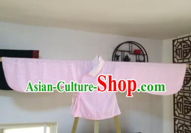 Traditional Oriental China Ming Dynasty Costume Palace Lady Embroidered Pink Blouse for Women