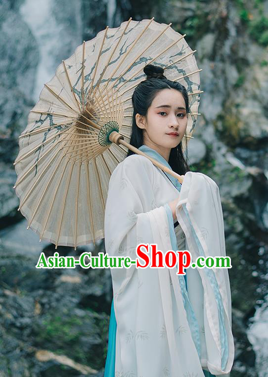 Traditional Chinese Ancient Palace Lady Costume, Asian China Jin Dynasty Princess Embroidered Dress Clothing for Women