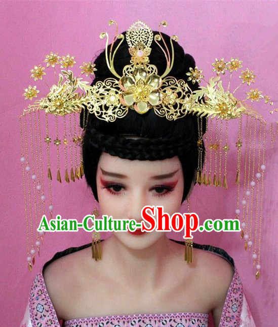 Traditional Handmade Chinese Hair Accessories Palace Lady Empress Headwear, Hanfu Imperial Concubine Tassel Step Shake Hairpins for Women