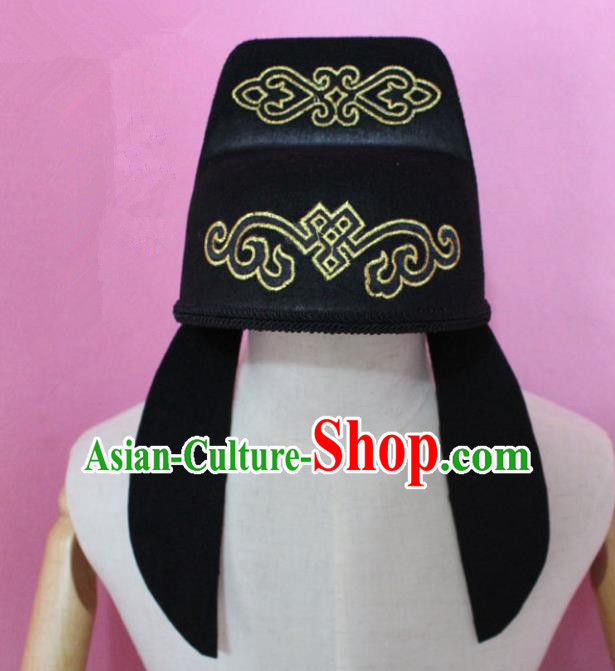 Traditional Handmade Chinese Hair Accessories Emperor Headwear, China Tang Dynasty Minister Hats for Men