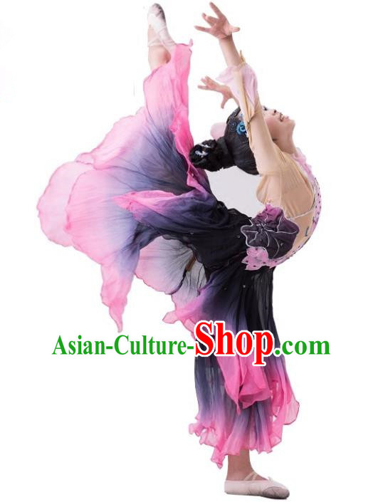 Traditional Chinese Classical Dance Yangge Fan Dance Costume, Folk Dance Uniform Umbrella Dance Clothing for Women