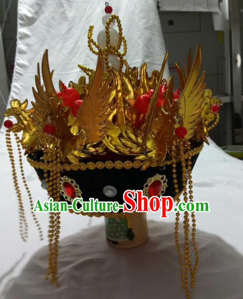 Traditional China Beijing Opera Costume Gifted Scholar Embroidered Robe and Hat Ancient Chinese Peking Opera props