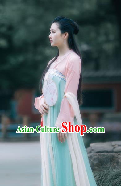 Traditional Ancient Chinese Tang Dynasty Imperial Princess Costume, Elegant Hanfu Clothing Chinese Fairy Palace Lady Dress Clothing