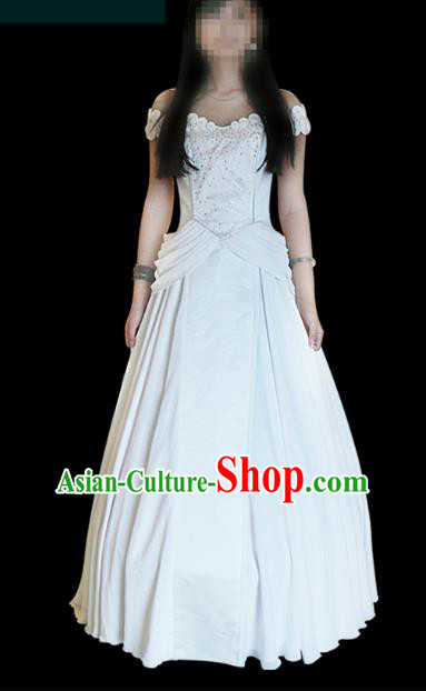 Traditional Chinese Dance Costume Female Wedding Dress Bride Veil Dress for Women