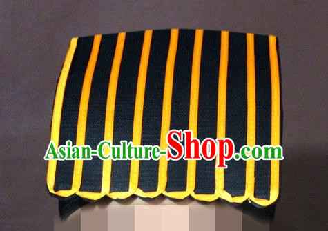 Traditional Chinese Beijing Opera Wu Dang Taoist Black Hats Taoism Headband for Men