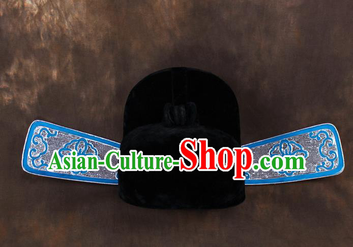 Traditional China Beijing Opera County Magistrate Hats, Chinese Peking Opera Niche Headwear