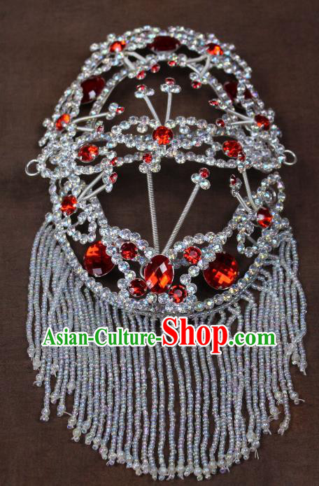 Traditional China Beijing Opera Actress Hair Accessories Hairpins, Chinese Peking Opera Diva Head-Ornaments Headwear