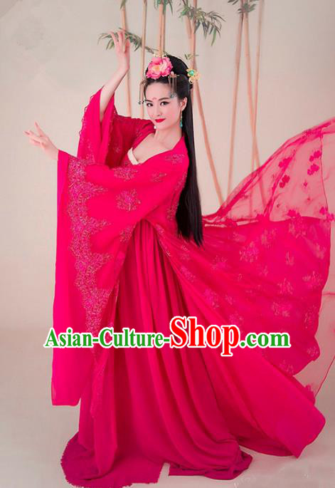 Traditional Ancient Chinese Costume Chinese Style Wedding Dress Ancient Tang Dynasty hanfu princess Clothing