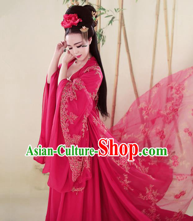 Traditional Ancient Chinese Costume Chinese Style Wedding Dress Ancient Tang Dynasty hanfu princess Clothing