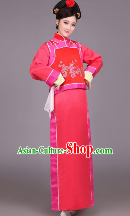 Traditional Chinese Ancient Manchu Imperial Princess Costume, China Qing Dynasty Palace Lady Clothing for Women