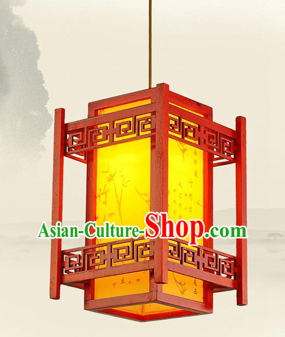 Traditional Chinese Handmade Carving Lantern Classical Palace Lantern China Ceiling Palace Lamp