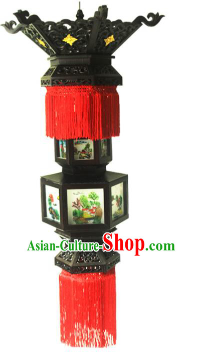 Traditional Chinese Handmade Lantern Classical Dragons Palace Lantern China Ceiling Palace Lamp