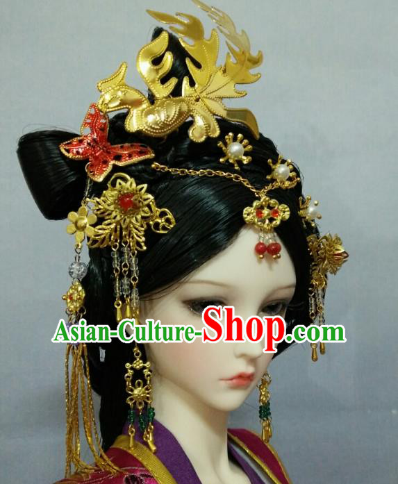 Chinese Ancient Style Hair Jewelry Accessories Cosplay Hairpins Headwear Headdress