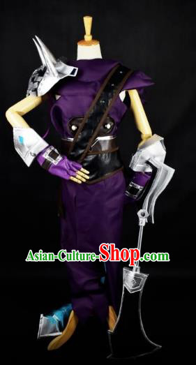 Traditional Chinese Ancient Cosplay Swordswoman Costume Tang Dynasty Heroine Clothing for Women