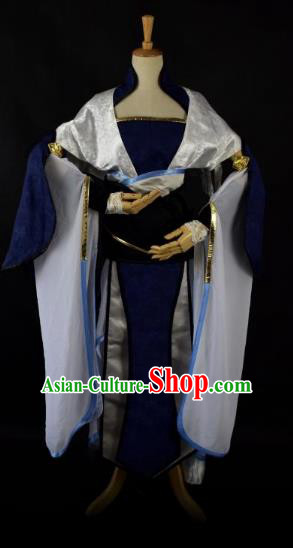 Traditional Chinese Ancient Swordsman Embroidered Costume Han Dynasty Chivalrous Woman Clothing