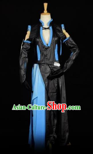 Traditional Chinese Ancient Swordsman Embroidered Costume Tang Dynasty Kawaler Clothing for Men