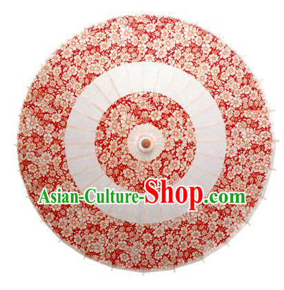 Asian China Dance Umbrella Stage Performance Umbrella Handmade Red Oil-paper Umbrellas