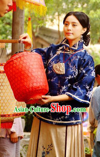 Traditional Chinese Ancient Republic of China Young Mistress Embroidered Xiuhe Suit Costume