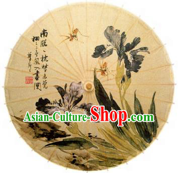 China Traditional Dance Handmade Umbrella Ink Printing Oil-paper Umbrella Stage Performance Props Umbrellas