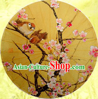 Handmade China Traditional Dance Painting Peach Blossom Umbrella Oil-paper Umbrella Stage Performance Props Umbrellas