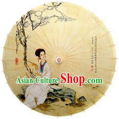 China Traditional Dance Handmade Umbrella Classical Printing Oil-paper Umbrella Stage Performance Props Umbrellas